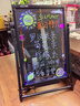 AUCS40*60cm电子荧光板广告板可充电商用摆摊地摊夜市广告展示牌发光黑板支架型led手写荧光屏夜光白板 实拍图