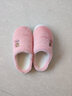 安尚芬棉拖鞋女士秋冬季新款室内家居月子鞋厚底防滑保暖加绒棉鞋 粉色【卡通熊】 40-41 适合39-40 实拍图