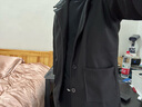 花花公子（PLAYBOY）港风秋套装男2025冬季新款加绒休闲套装韩版潮流男生冬天帅气衣服 黑色外套+黑毛衣+加绒西裤【三 L 实拍图