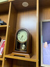 枫叶（MapleLeaf）家用实木座钟客厅复古台式个性时钟摆件新中式简约石英钟桌面钟表 鹅掌楸木+静音石英机芯+阿拉伯盘 实拍图