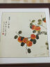 萌河餐厅装饰画齐白石挂画新中式国画客厅画玄关壁画卧室茶室背景墙画 事事如意 50*50cm典雅红褐实木框+有机玻璃 晒单实拍图