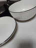 康琴（KANGQIN）釉下彩简约餐具碗盘套装网红菜盘家用面碗大汤碗ins陶瓷餐具 2碗2盘2勺2筷2面碗 10件套 实拍图