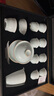 苏氏陶瓷（SUSHI CERAMICS）汝窑卵青 开片可养金线三才盖碗8茶杯高档礼盒装  实拍图