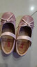芭比童鞋春秋儿童皮鞋可爱撞色女童公主风小皮鞋时装鞋DA6039粉色30码 实拍图