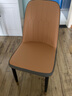 全今餐椅家用轻奢现代简约皮椅子软包餐桌椅餐厅饭店休闲歺椅靠背凳子 驼灰色-第二代加固三脚架质保5年-金腿 实拍图