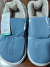 百慕倾臣【羽绒防水 静音蓄热】棉拖鞋女室内外穿家居简约防滑月子棉鞋男 浅蓝 44-45 (275mm) 适合43-44 实拍图