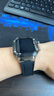 DRESSELF苹果手表表带apple iwatchS8/9/10/11ultra透明改装硅胶手表壳表带一体式壳 适用于苹果 透黑壳+黑表带+蝴蝶扣 45mm（s7/8/9） 实拍图