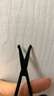 鼻毛剪刀进口男士鼻毛修剪器小剪子专用夹胡子鼻孔小剪刀圆头套装 黑刃款-微翘剪刃更安全 实拍图