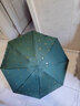 左都（ZUODU）太阳伞防晒防紫外线超轻小巧便携防晒女黑胶晴雨两用口袋遮阳伞 【墨玉绿-布套款】烫金爱心伞面+超强复合防晒面料 实拍图
