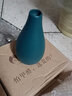 东方泥土 新中式禅意干花插花瓶陶瓷器餐桌摆件客厅电视柜玄关装饰品 T39-04C 玉净瓶 （深绿） 实拍图