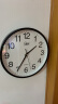康巴丝（Compas）挂钟时尚卧室客厅办公时钟日历挂表简约创意石英钟表 2941黑白直径30cm 晒单实拍图