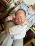 爱贝迪拉（AIBEDILA） 婴儿口水巾4条纯棉印花围嘴宝宝360°旋转饭兜3层新生儿防水围兜 实拍图