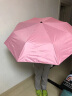 惠寻 京东自有品牌 8骨全自动雨伞 晴雨两用遮阳伞黑胶伞 粉色 实拍图