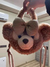 迪士尼（Disney）上海迪士尼玲娜贝儿星戴露可琦安达菲雪莉玫单斜肩包双肩包大脸包 中号雪莉玫大脸包 现货当日发 【乐园代购 假一罚十 】 实拍图