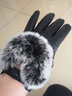 卡帝乐鳄鱼真皮手套女士秋冬季加绒保暖开车骑行触屏羊皮手套生日礼物送女友 实拍图