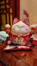 吉善缘 陶瓷招财猫摆件存钱罐 客厅店铺公司办公室装饰开业乔迁工艺礼品 10寸五福临门【新品上市】 实拍图
