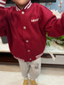 Levi's李维斯童装【商场同款】秋季新款儿童两面穿夹克男童棒球服外套 草本红 130 /64 【建议身高116-122cm】 实拍图