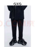 GXG男装商场同款黑色小刺绣休闲长裤 黑色 165/S 实拍图