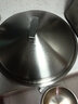 欧美达厨具304不锈钢炒锅物理不粘锅无涂层无油烟锅电磁炉通用带蒸屉 32cm  LKC32  实拍图