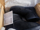 森馬（senma）潮流简约百搭保暖加绒棉鞋短筒情侣雪地靴女722435904 黑色 38码 实拍图