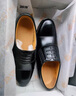 强人经典正装男鞋际华3515品质商务单皮鞋 三接头皮鞋 黑色 43码 实拍图