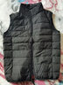 鸭鸭（YAYA）羽绒马甲男短款男士简约立领打底坎肩背心保暖马夹外套可外穿 黑色 S (165) 实拍图