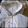 欢喜小熊婴儿连体衣秋冬季外出抱抱服新生儿童加厚保暖哈衣 186613 龙猫蓝 66cm (建议3-6个月身高59-66cm) 实拍图