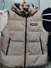 雪中飞羽绒服马甲男士防寒秋冬季厚款保暖可拆卸帽短款时尚休闲背心195 实拍图