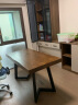 铁掌柜纯实木书桌椅台式电脑桌家用办公桌学习桌书法桌书房卧室松木桌子 加厚单桌:140*70*75板厚8CM 实拍图