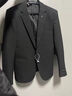 罗蒙高端休闲西服套装男士潮流修身小西装外套商务结婚伴郎礼服青年 黑色【单西】 XL (建议拍大一码版型修身) 实拍图
