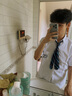 南笙范dk制服高中男女刺绣白衬衫短袖毕业照领带班服学生团体jk学院风 Q28衬衫【含领带】 M （适合90-115斤） 实拍图