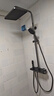 恒洁（HEGII）淋浴花洒全套钢琴按键大平台双重智能除垢喷枪手持顶喷花洒套装 【升级水温数显-枪灰】HMF938-333C-SH 实拍图