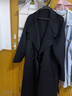 尚都比拉中长款100%羊毛大衣女冬季宽松呢子双面毛呢外套 黑色 XL  实拍图