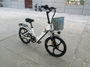 凤凰（Phoenix）电动自行车成人男女士锂电池电动车新国标小型助力电瓶车电单车 L3米白【单速】20寸一体轮 6AH电动续航18公里 实拍图