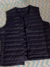 鸭鸭（YAYA）反季羽绒服男冬季轻薄羽绒背心内穿马夹男士保暖内胆薄款马甲KX 藏青色 S /165 实拍图