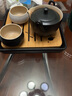 南山先生 黑陶快客杯一壶两杯便携式旅行茶具竹制茶盘日式陶瓷功夫茶具 汉禅一壶二杯＋茶盘 4件 实拍图