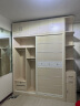 艾郎仕 北欧简约现代实木衣柜推拉门2门移门组装板式柜子卧室整体衣柜 1.8衣柜+顶柜+转角柜 2门 实拍图