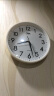 康巴丝（COMPAS）挂钟 创意简约钟表客厅石英钟表挂墙时钟 c2855 白色 实拍图