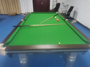 腾勃（TB） 台球桌标准成人家用球房商用中式黑八桌球台乒乓球桌两用二合一 9尺 【TB101】棕色黑八+回球（送货包安装） 实拍图