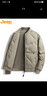 吉普（JEEP）羽绒服男冬季短款休闲棒球领外套男士保暖潮牌衣服男装 卡其 2XL  实拍图