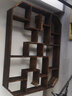 慕意博古架实木中式墙上置物架多宝格子壁挂式茶室古董多宝阁收纳摆件 95*12*75 升级款 实拍图