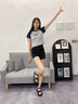 达芙妮厚底凉鞋女款夏季2025新款女鞋外穿凉鞋百搭配裙子休闲沙滩凉鞋女 黑色【跟高4.5cm】 36 实拍图