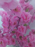 仿真桃花梅花樱花绢花干花假花商场酒店居家装饰春节摆放花艺 65厘米长 粉红色 实拍图