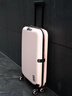 JOLLYING超薄11CM可折叠行李箱登机拉杆箱男女放缝隙省空间伸缩密码旅行箱 樱花粉【加厚PC箱壳】 20英寸 lite-登机箱【三边115CM】 实拍图
