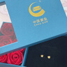 中国黄金爱心黄金耳钉女士足金耳环表白520送女朋友礼物情人节老婆生日 【京速达】足金镂空爱心耳钉 实拍图