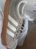 adidas T头鞋 VL COURT 2.0复古板鞋德训鞋男女阿迪达斯轻运动   卵石银灰/汉玉白/金色   35.5 实拍图