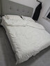 卡玛奴  五星级全棉宾馆四件套纯棉白色酒店床上用品缎条加厚套件可定制 40缎条38牙面料（床单款） 1.8米床四件套(适用220*220被子) 实拍图