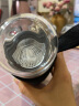 天喜(TIANXI)玻璃杯 商务办公茶水分离杯耐热带过滤水杯便携泡茶杯花茶杯子 本色450ml 实拍图