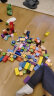QZMEDU 108粒大颗粒积木玩具马卡龙木质拼插男女孩儿童桶装早教玩具生日礼物 实拍图