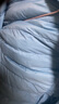 雪中羽皇轻薄羽绒服女连帽2025年秋冬新款休闲小个子白鸭绒保暖防寒外套 蓝色 M (160) (80-95斤） 实拍图